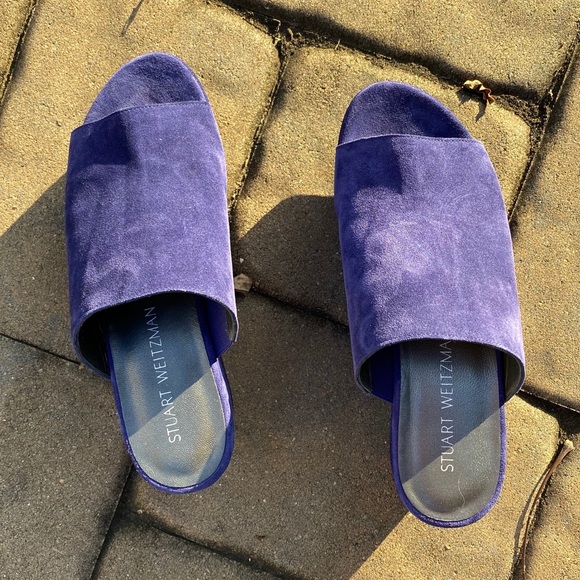 NWT Stuart Weitzman Mule Train Suede Wedge - Picture 6 of 11